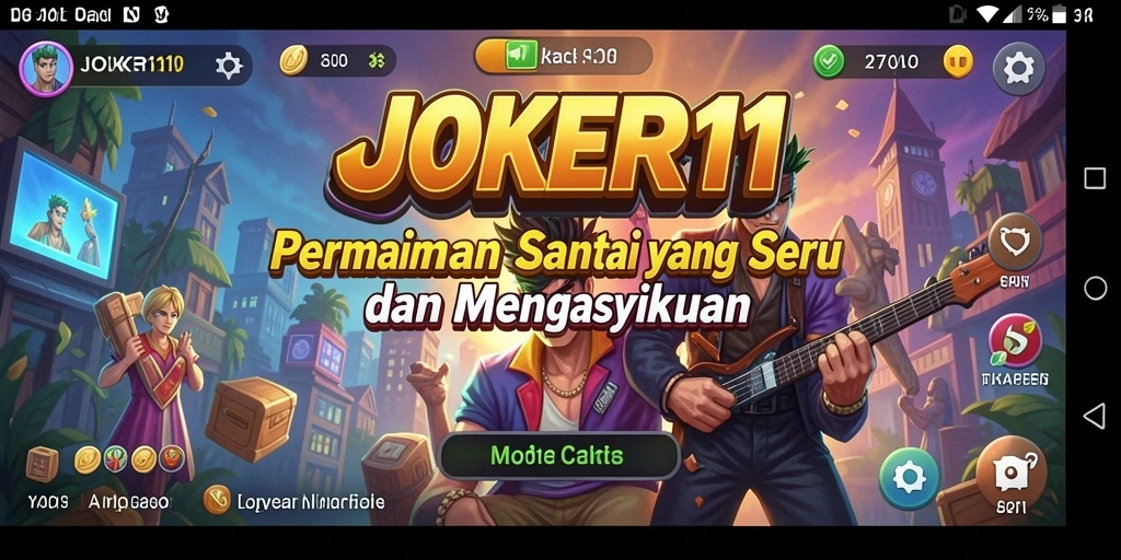 Screenshot utama JOKER11 menampilkan gameplay yang menarik dan interaktif.