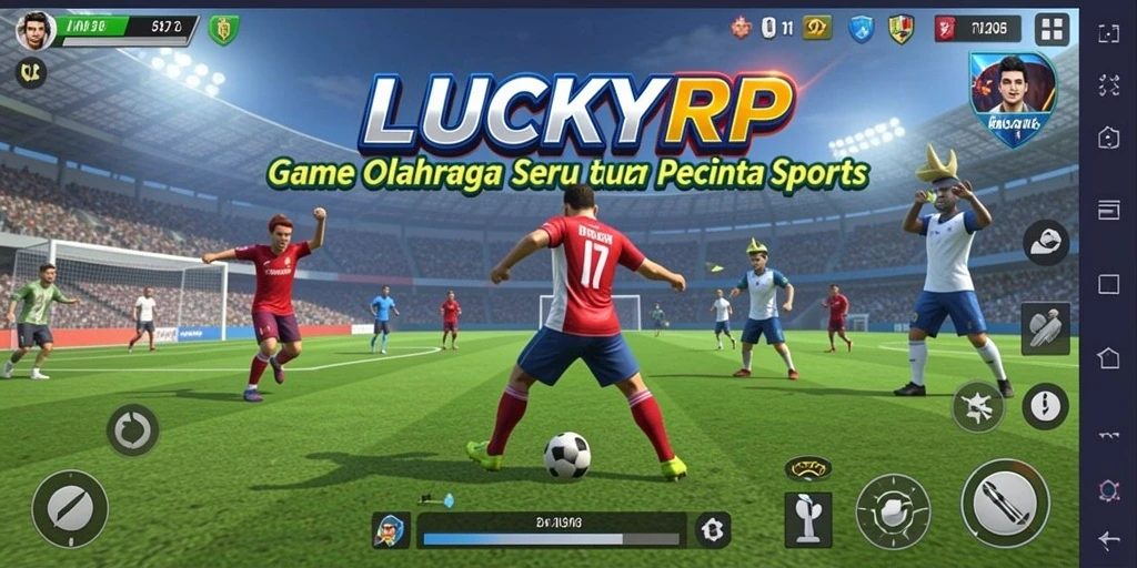 Screenshot gameplay <strong>LUCKYRP</strong> yang menampilkan aksi seru dalam olahraga.
