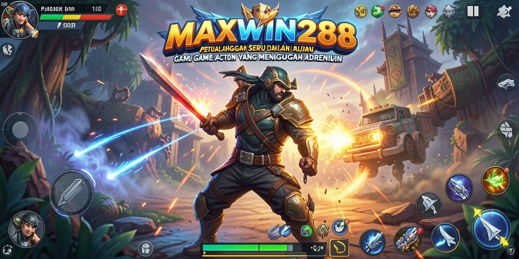 Screenshot gameplay <strong>MAXWIN288</strong> menampilkan aksi seru dan grafis yang mencolok.