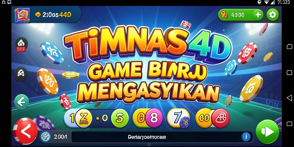 Screenshot gameplay TIMNAS4D menampilkan keseruan permainan Bingo.