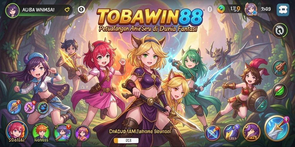 Gameplay seru TOBAWIN88 dengan karakter Anime yang menarik.